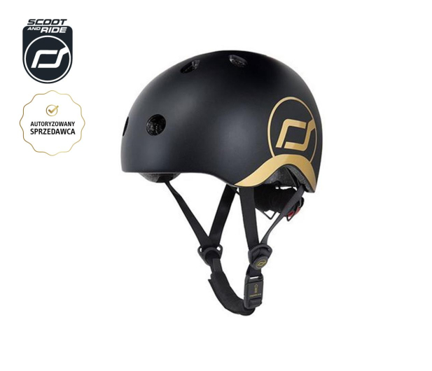 Scoot & Ride Kask Ochronny XXS-S dla dzieci 1-5 lat Gold - 1021827 - zdjęcie 2